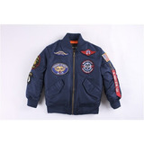 Top Gun Chaqueta Bomber Engrosada Para Otoño E Invierno