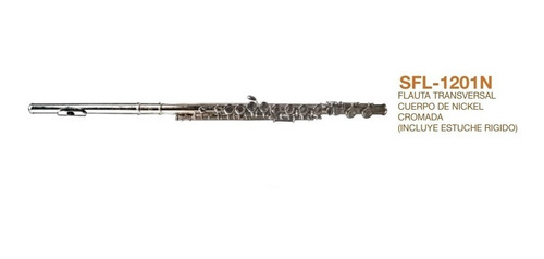 Flauta Transversal De Nikel Con Estuche J&b Sfl-1201n