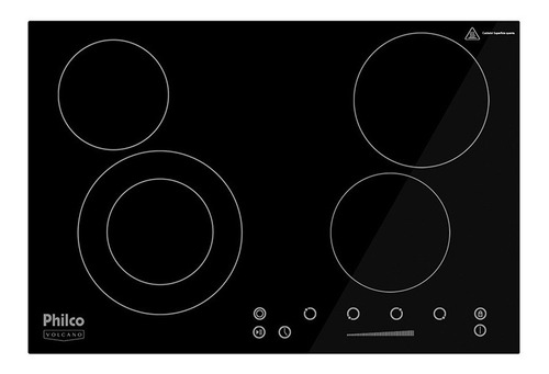 Fogão Cooktop Elétrica Philco Pct44vc Preto 220v