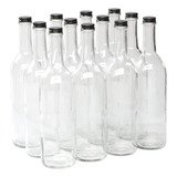 Botella De Vino North Mountain Supply, 750 Ml, Cristal Trans
