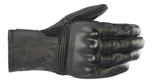 Guantes Alpinestars Gareth Leather Glove Para Moto Negro