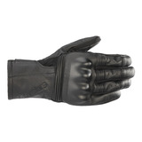 Guantes Alpinestars Gareth Leather Glove Para Moto Negro