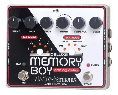Pedal Electro-harmonix Deluxe Memory Boy + Cable Interpedal 