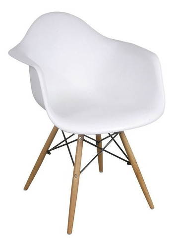 Silla De Comedor Makom Sillón Eames, Estructura Color Blanco, 1 Unidad