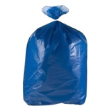Saco De Lixo 60 Litros Colorido Azul Comum Com 100 Unidades