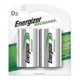 Pilas Recargables Energizer D2 C/2 Unidades