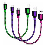 Cable Usb Tipo C  Paquete De 3 Cables Usb C Cortos Canjoy De