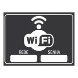 Kit 2 Placas Senha Do Wifi Para Sala Área De Churrasco