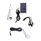 Pack X10 Ampolleta 5w Solar + Panel 7 Horas De Luz