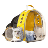 Maleta Para Mascota Astropet  Expandible Amarillo