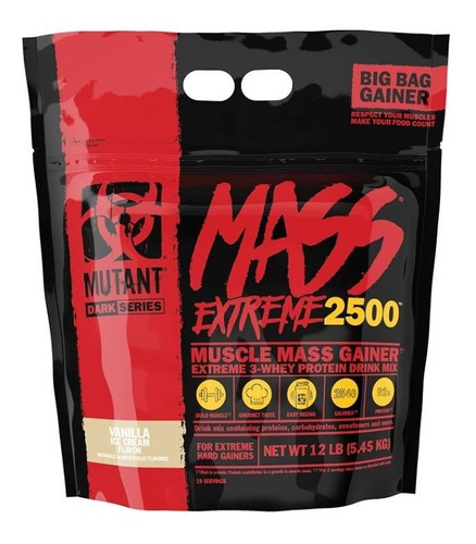 Gainer Mutant Mass Xxxtreme 2500 12lbs Ganador Peso Proteina
