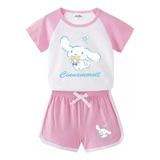 Traje Deportivo De Manga Corta Para Niños Con Cinnamoroll