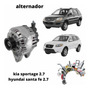 Alternador Kia Sportage 2.7 Hyundai Santa Fe 2.7 Sonata 2.7 Hyundai Santa Fe