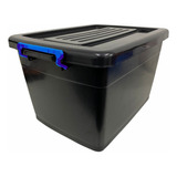 Caja Plástica Organizadora C/ Tapa Y Ruedas 60lts X 2uni