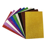 Carpeta Goma Eva Glitter A4 10un