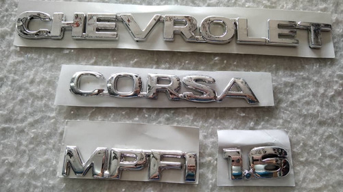 Kit Emblema Chevrolet Corsa Speed 5 Piezas Foto 7