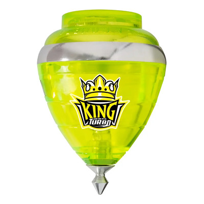 Trompo King Turbo Cometa Rodamiento Punta Acero color Amarillo | Envío gratis