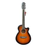 Guitarra Electroacústica 12 Stagg Sa40mjcfi12bs Musicapilar