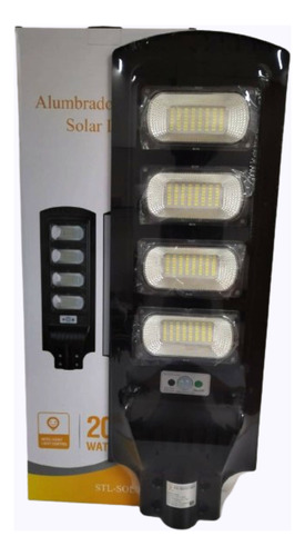 Lámpara Led Suburbana Alumbrado Publico Solar 200w