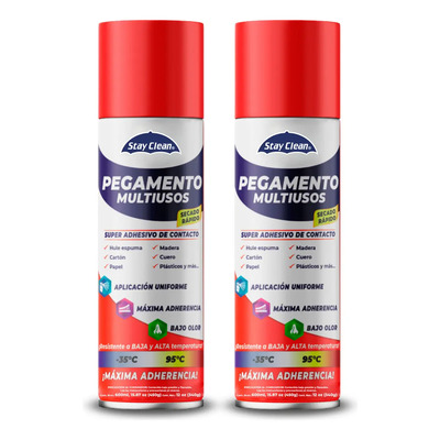 Pegamento Multiusos En Aerosol Pack 2pzas 600 Ml-extrafuerte Blanco | Meses sin interés