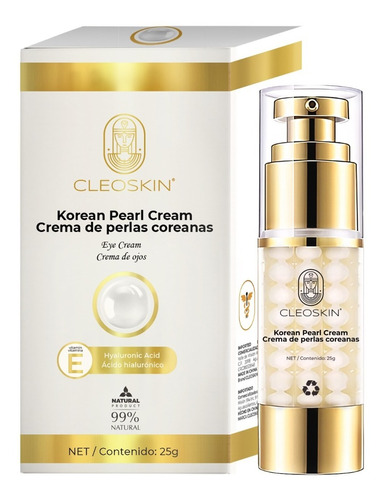 Crema De Perlas Coreanas. Con Vitamina E Y Ácido Hialurónico