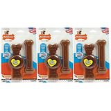 (3 Pack) Nylabone Sólo Para Cachorros Lobo Anillo Y Flexi Pe