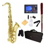 Saxofon Tenor Mendini Lacado Oro