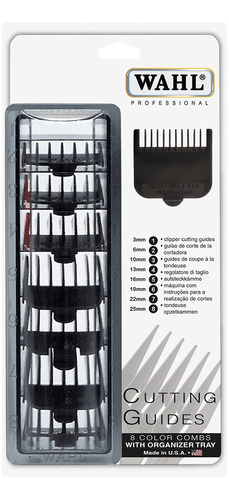 Kit De Pentes De Altura Cor Preto N°1 A N°8 - Wahl