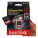 Cartão De Memória Sandisk 256gb Extreme Pro Cartão Sd 200mbs