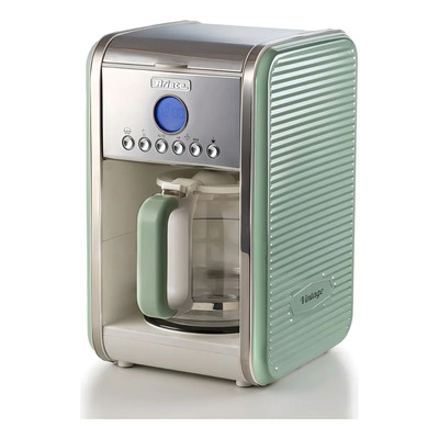 Cafeteira de Filtro Ariete Vintage Programável com Timer na Cor Verde | Frete grátis