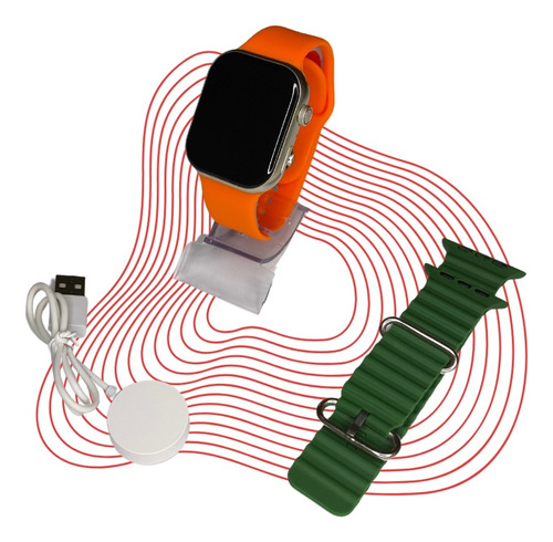 Smartwatch Para iPhone E Andoid K9 Pro 45 Mm 2 Pulseiras