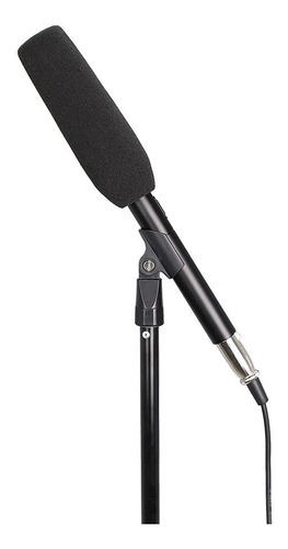 Microfone Direcional Shotgun Skypix 320a Condensador Coral Cor Preto