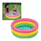 Piscina Inflable Bebe 3 Anillos Acolchada Envío Gratis