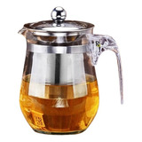 Tetera Vidrio Infusor De Té Acero Inoxidable Extraible 500ml