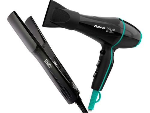 Secador Taiff Style 2000w Com Prancha Taiff Cerâmica 180ºc