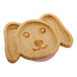 Platos De Bambu Para Bebes Con Succion Para Perros Pequenos 