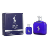 Ralph Lauren Set Polo Blue 2pzs 125 ml Para  Hombre  