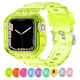 Pulsera Para Apple Watch Apto Para 42,44,45mm Amarillo Fluor