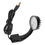 Lámpara Con Clip Para Pecera, 5 W, 5 V, 12 Led, Luz Blanca A