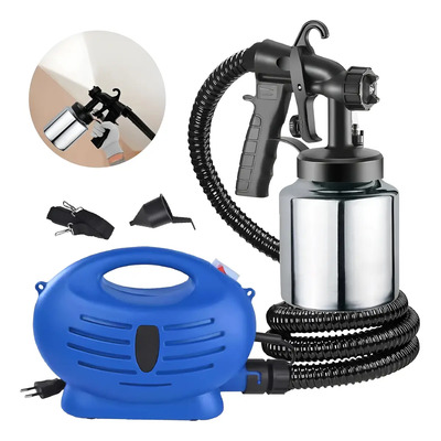 Gmdr Pistola Para Pintar,650w Pulverizador De Pintura,800ml Compresor De Aire Para Pintar,3 Modos De Pulverización,para Pintura De Automotriz,casas, Paredes, Cercas(azul) | Envío gratis