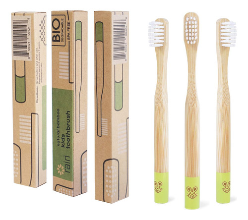 Rain Cepillo De Dientes Organico De Bambu Para Bebes Y Ninos