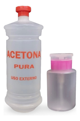 Acetona Removedor Esmalte 1000ml + Vaso Dispensador 
