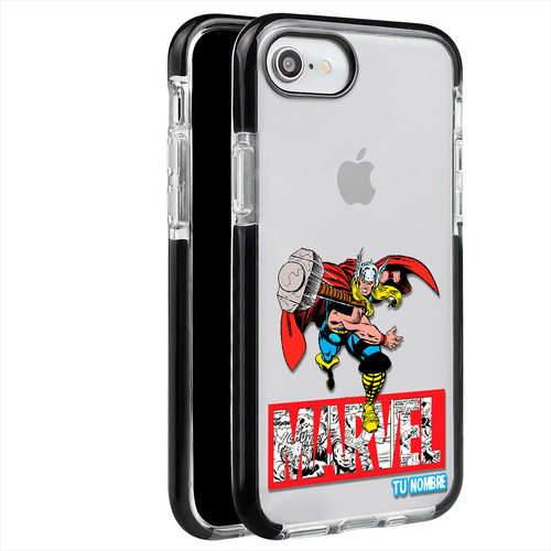 Funda Para iPhone Thor Marvel Nombre Personalizada