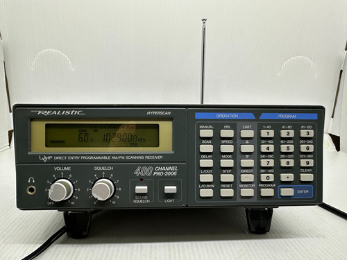 Rádio Receptor Scanner Realistic Pro2006 25 A 1300 Mhz 