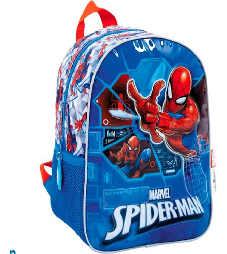 Mochila Espalda Spiderman Tech Azul 12 #11714 Replay Diseño De La Tela Estampado