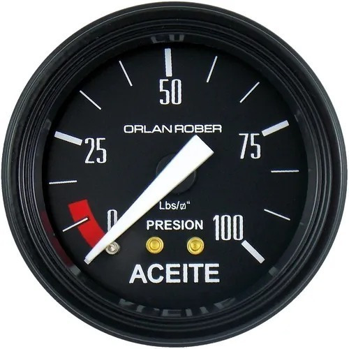 Reloj Presión Aceite Linea Classic 52mm 100psi - Orlan Rober