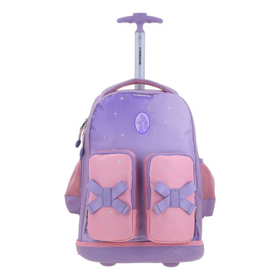 Mochila Chenson Ruedas Disney Princesas Ariel Stardust Lila Liso