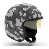 Casco Hawk 721  Camou Kiev Negro Mate M Oeste Motos