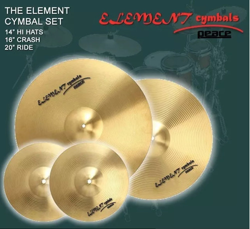 Paquete (set)  Platillos The Element Cymbals Super Hot Sale 