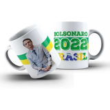 Caneca Bolsonaro Presidente 2022 - Porcelana 325ml Md07